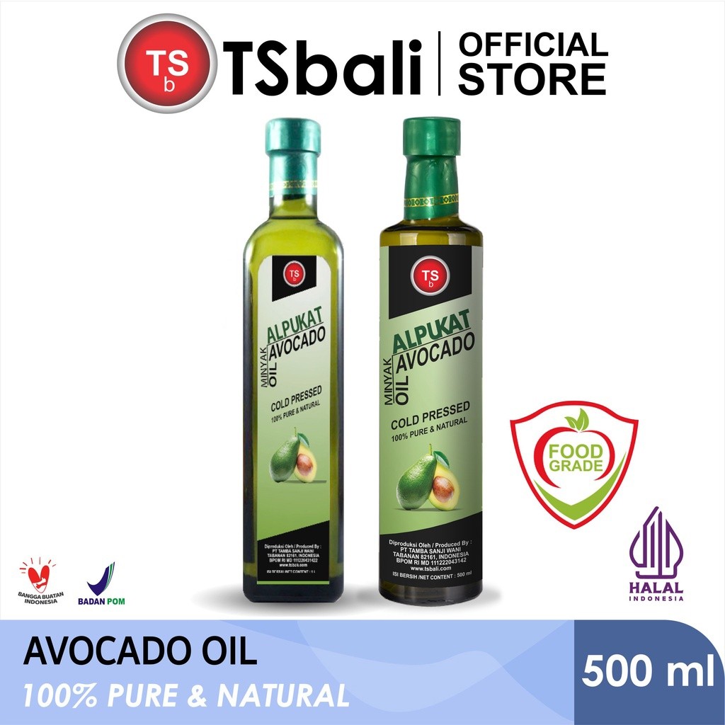 

TSb - Minyak Alpukat Avocado Oil TSBali 100% Murni & Alami 500ml Cold Pressed Refined Food Grade