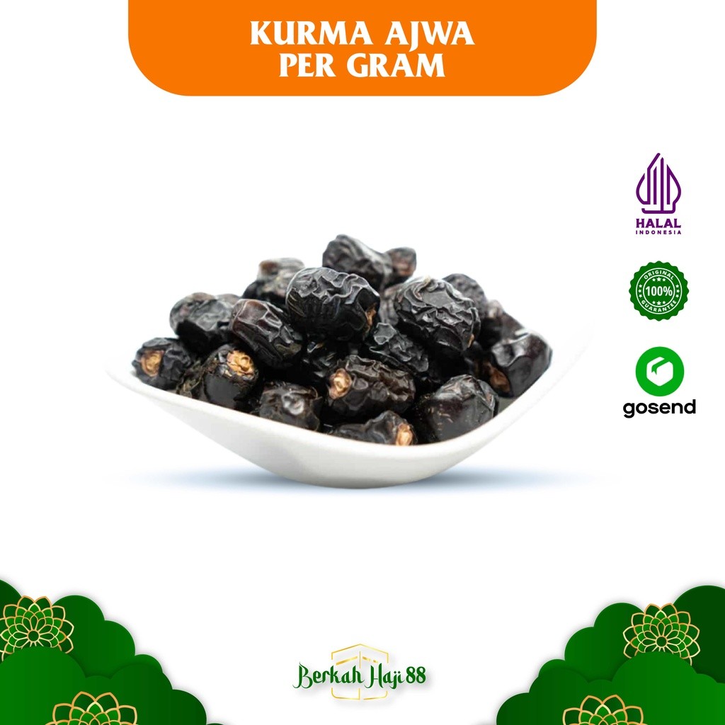 

KURMA AJWA MADINAH /KURMA NABI ASLI ARAB/Kurma Ajwa / Kurma Nabi 1 Kg Premium Original TERMURAH