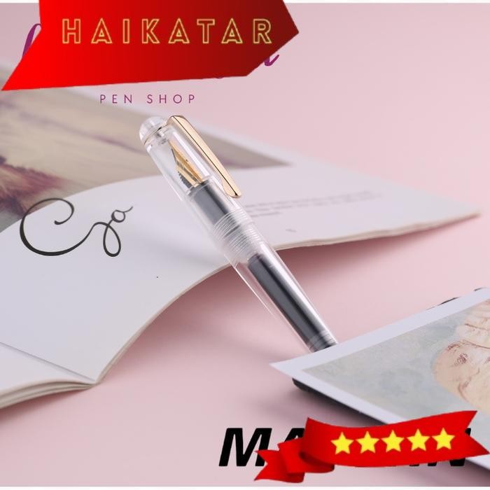 

MAJOHN Q2 Baby Jumbo Eyedropper Mini Fountain Pen - Clear, Extra Fine