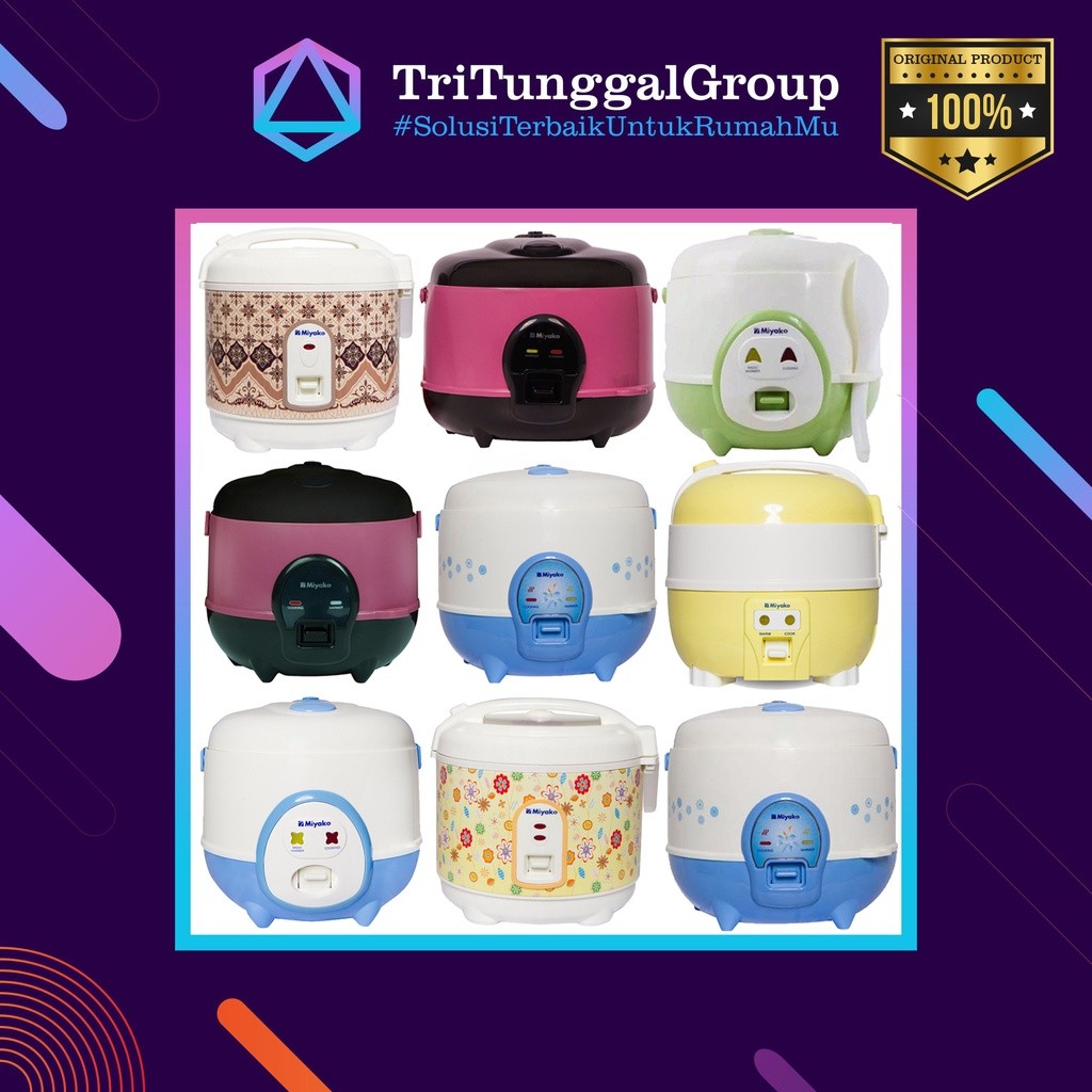 New (BAYAR DI TEMPAT) Magic Com Miyako MCM606 / MCM 609 / MCM 612 - Rice Cooker Miyako PSG607 / MCM6