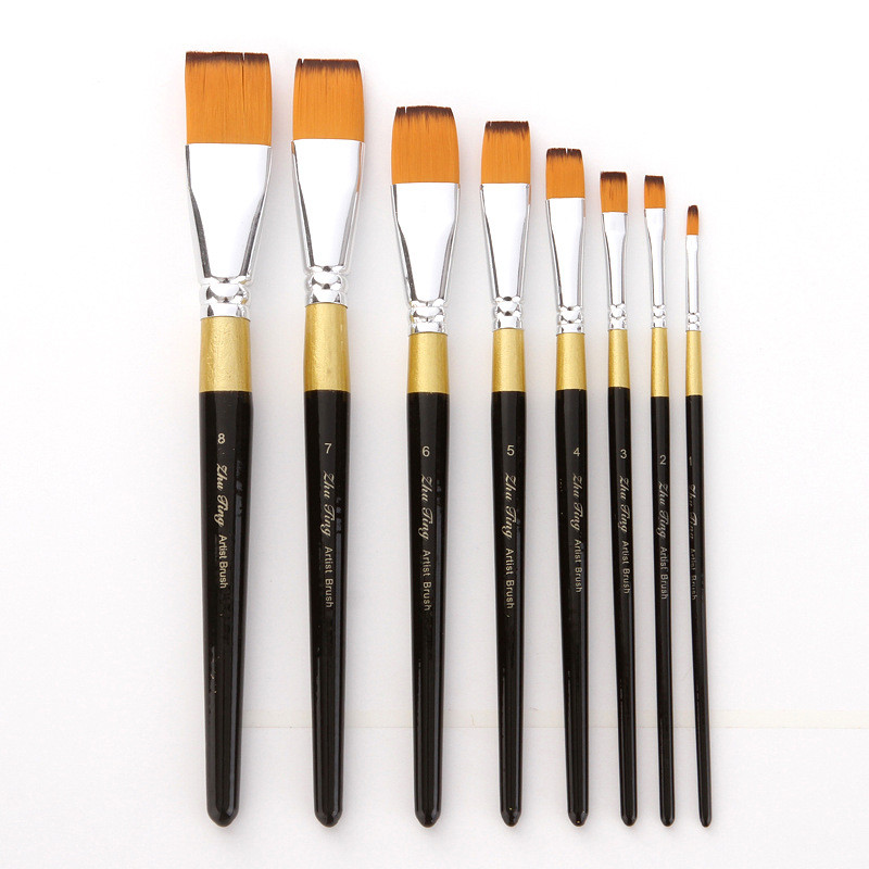 

Professional 1Pcs Nylon Hair Watercolor Paint Brushes Round Plain Tip Gouache Painting Brush Set Art Supplies Painting Tool