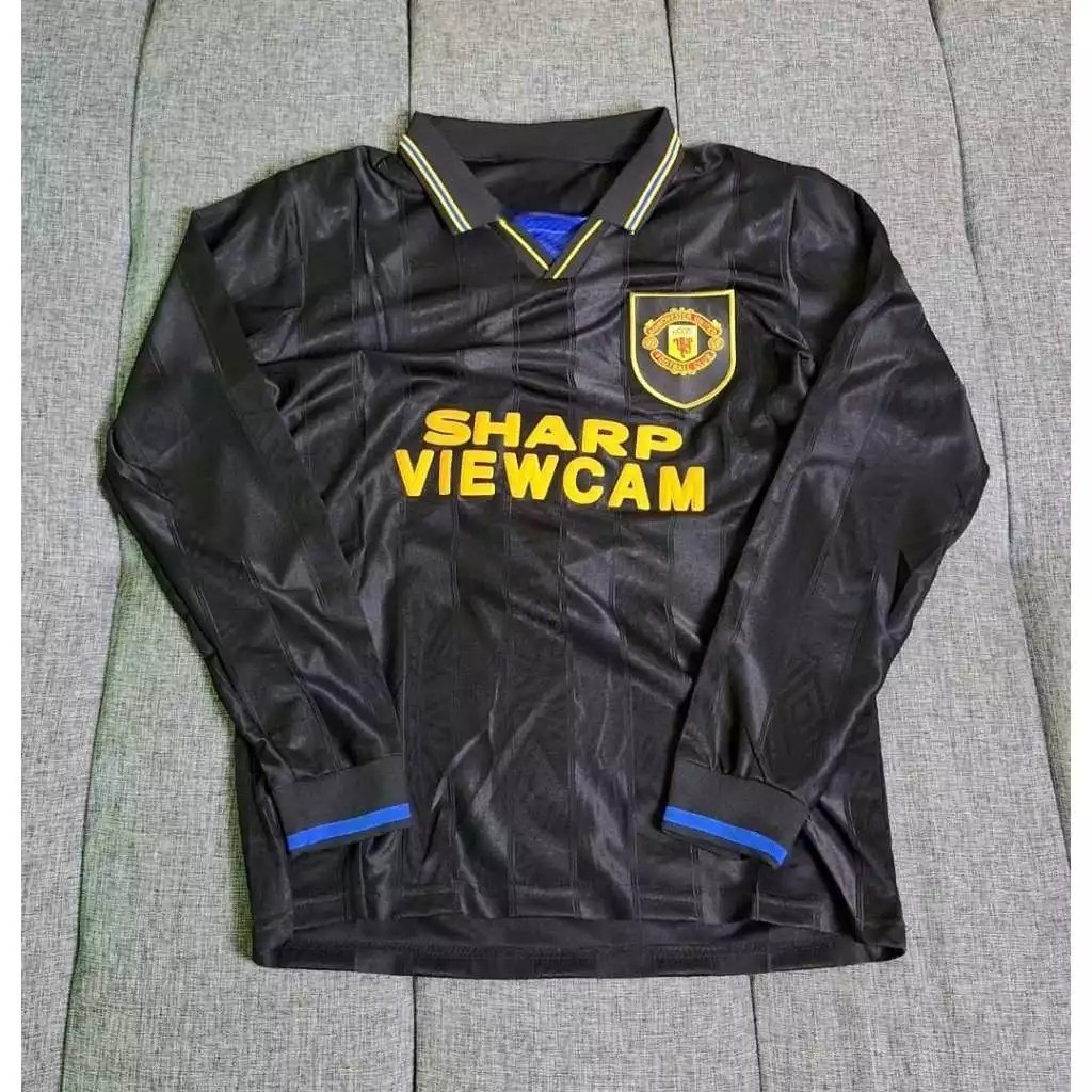 (RETRO LONGSLEEVE) JERSEY BOLA VINTAGE LENGAN PANJANG MU AWAY KUNGFU 93/94 GRADE AAA CLASSIC
