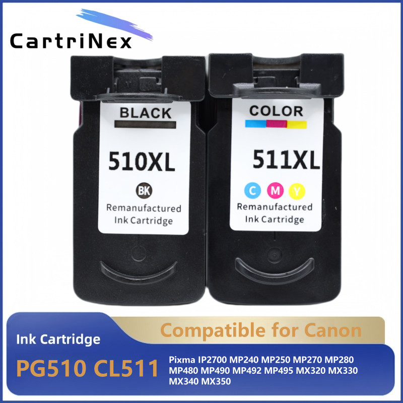 Ink Cartridge For Canon PG510 CL511 510XL 511XL For PG-510 CL-511 Pixma IP2700 MP240 MP250 MP270 MP2