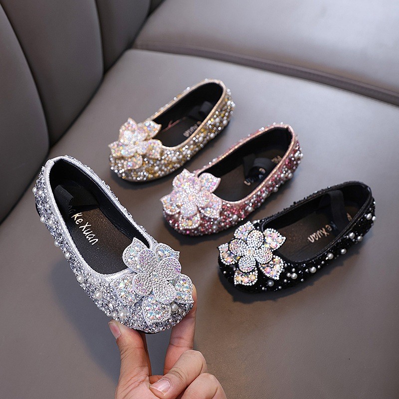 RIMA_SHOP.IDbabyfit [size 21-36]PRETTYFLAT sepatu flats sepatu pesta kaca anak cewek girl party shoe