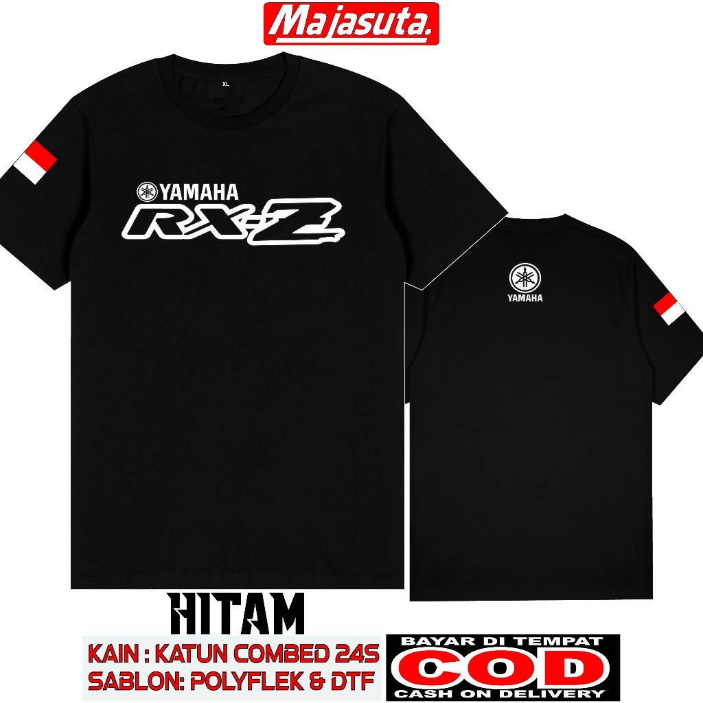 D&G CLOTHS BAJU KAOS YAMAHA RXZ M1 KATUN COMBED 30S TEBAL//BISA COD//KAOS KOMUNITAS//KAOS CLUB//KAOS
