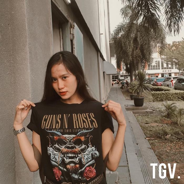 (COD) Kaos Guns N Roses - Dragon - Hitam, S