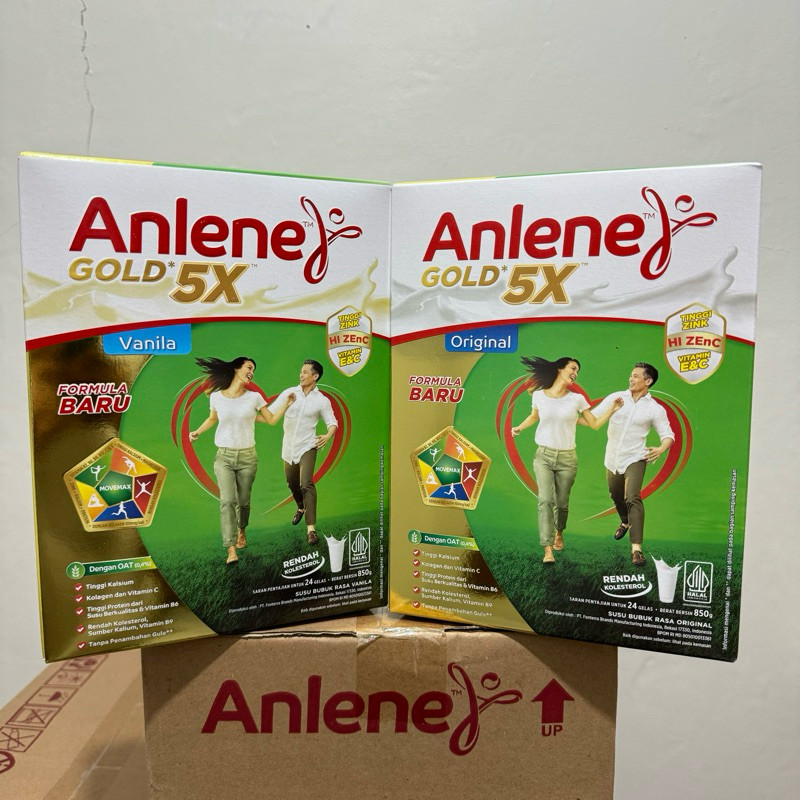 

Anlene Gold 5x Vanila, Original Dan Coklat 850gr Dan 825gr