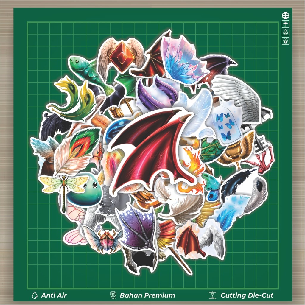 

HOT 50 PCS STIKER Stiker Sayap - Sayap Burung Stiker Fashion Cars Decal Dingin Kartu Album Custom Vinyl Anti Air- Sticker Aesthetic Buku Journal Koper Casing HP Tablet Laptop Helm Motor Botol Minum