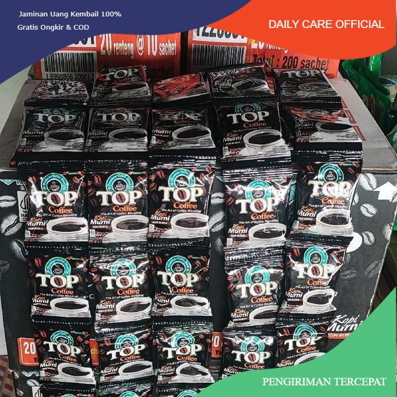 

Beli HEMAT 3 Renteng TOP COFFEE KOPI MURNI 6gr (30Sacet)