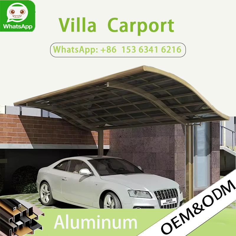 Aluminum multifunctional carport garage aluminum carport modern design carport parking shed wooden c
