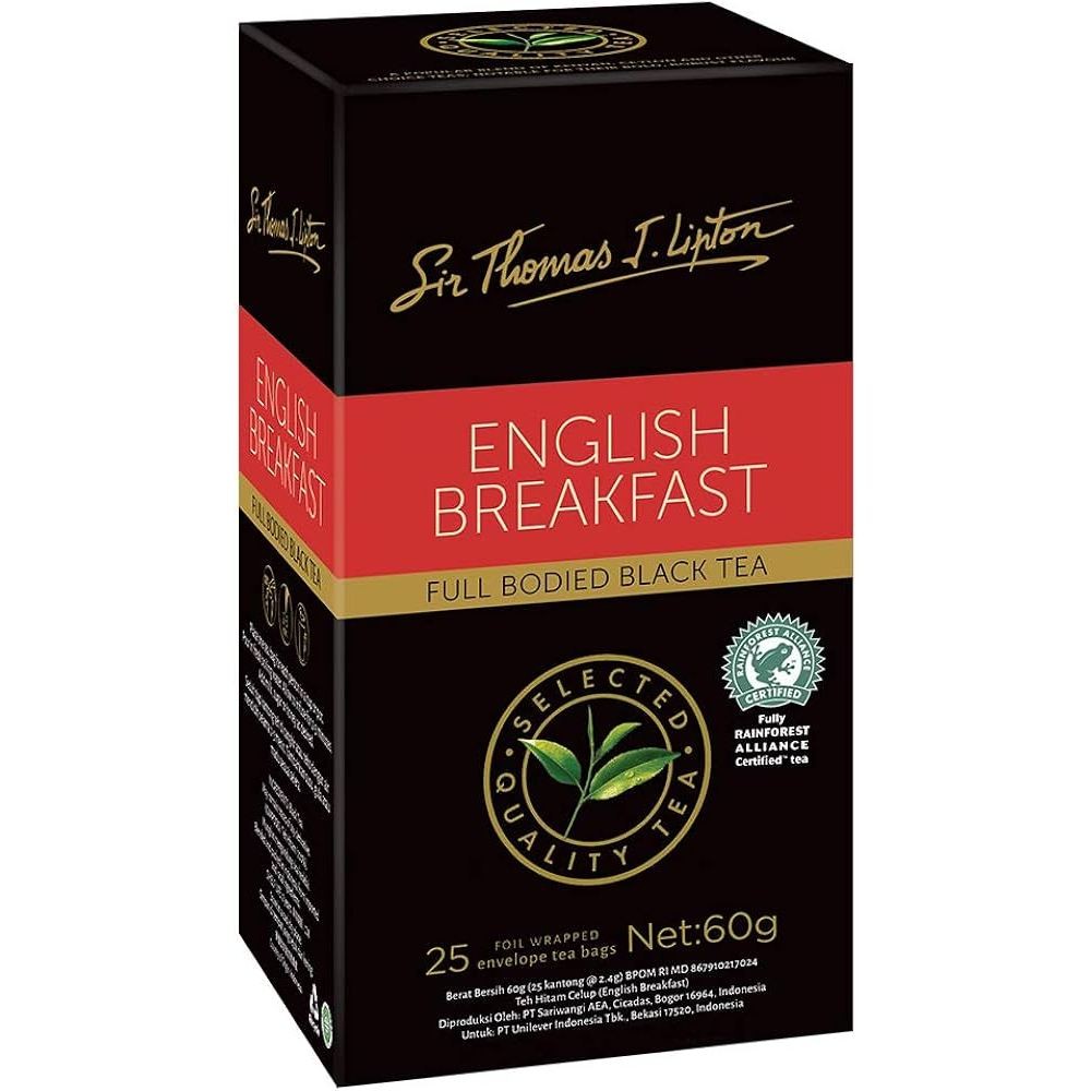 

Lipton English Breakfast Tea / English Breakfast Tea Lipton / Teh Inggris Lipton - 25x2.4 Gr