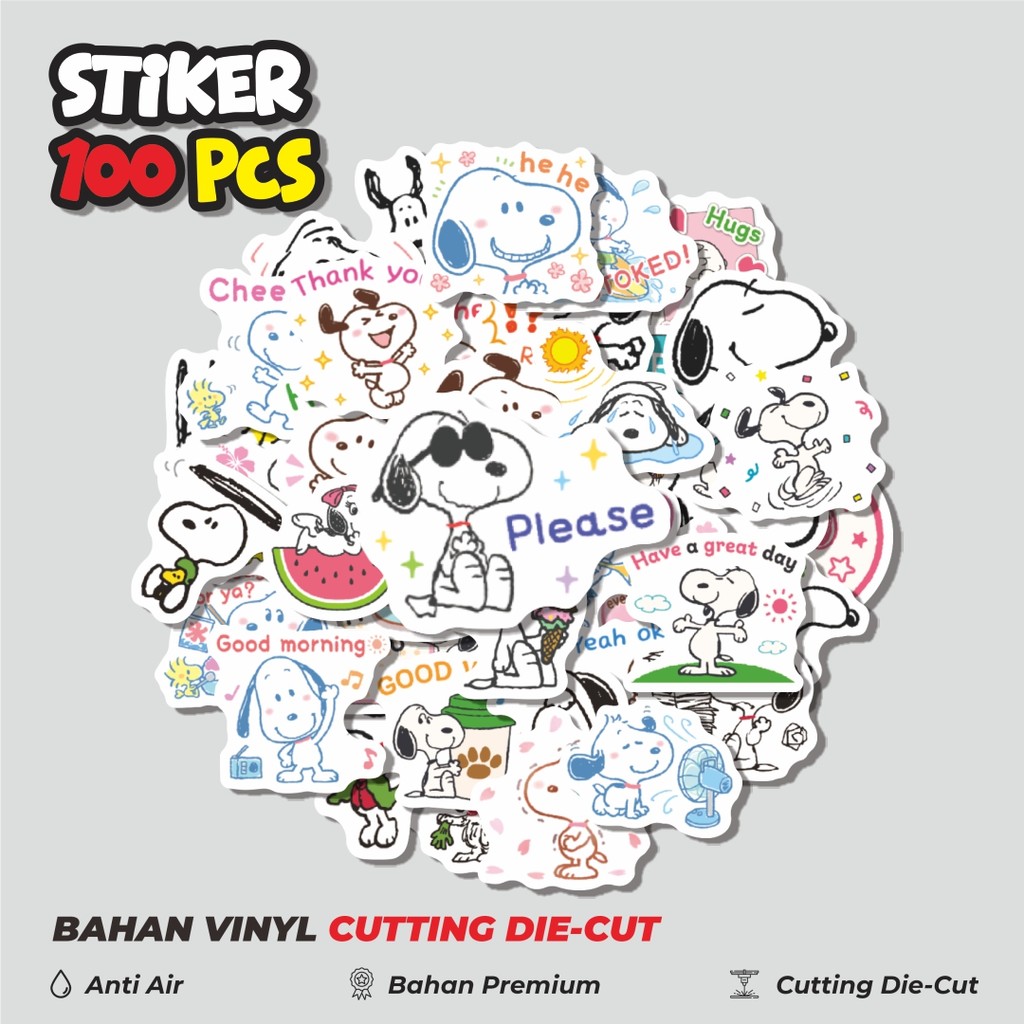 

Terbaru! 50 pcs Stiker Kartun Snoopy V38 Dekorasi Lucu Kreatif untuk Notebook, Skateboard, HP