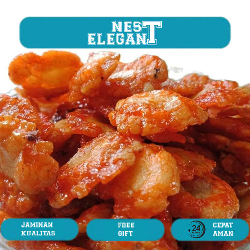 

Emping Melinjo pedas manis berat 500grm