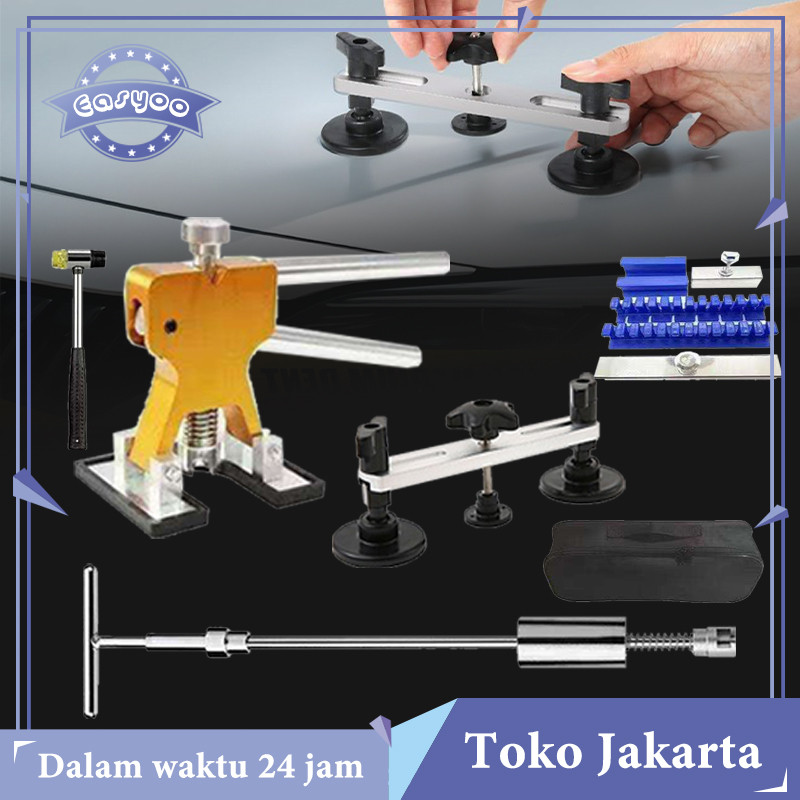 83pcs/Set Alat Penyok Body Mobil Bentuk T Alat Penarik Body Mobil Penyok Penarik Body Mobil Penyok