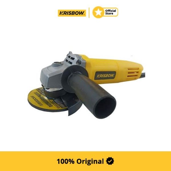 Krisbow Mesin Gerinda Tangan 600 Watt 100Mm Irag43 Mesin Penghalus Perkakas Peralatan Bangunan Alat 