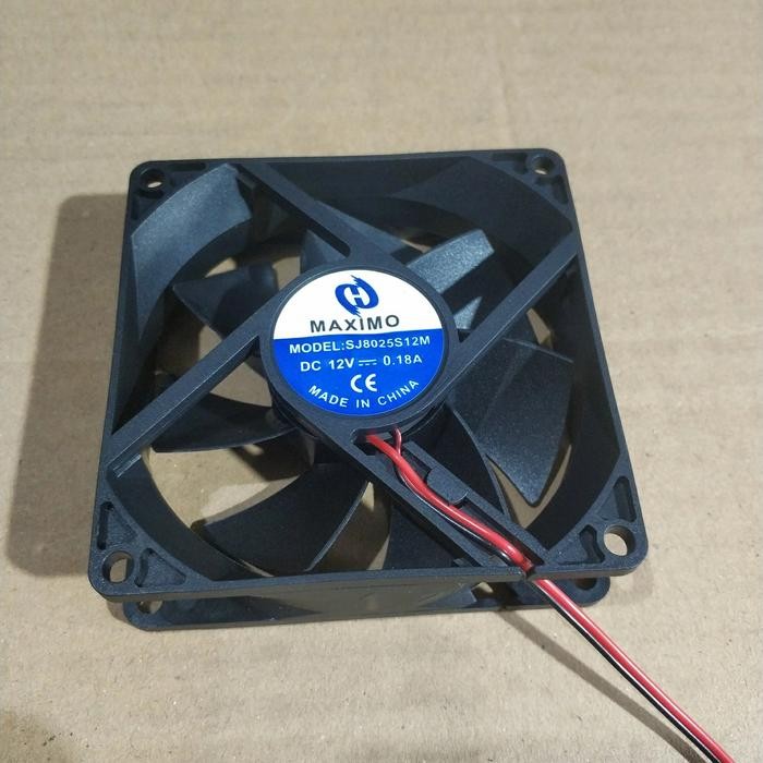(BACA DESKRIPSI) Kipas DC 8cm 12v / kipas dc 8 cm 12 v / Kipas komputer / kipas power