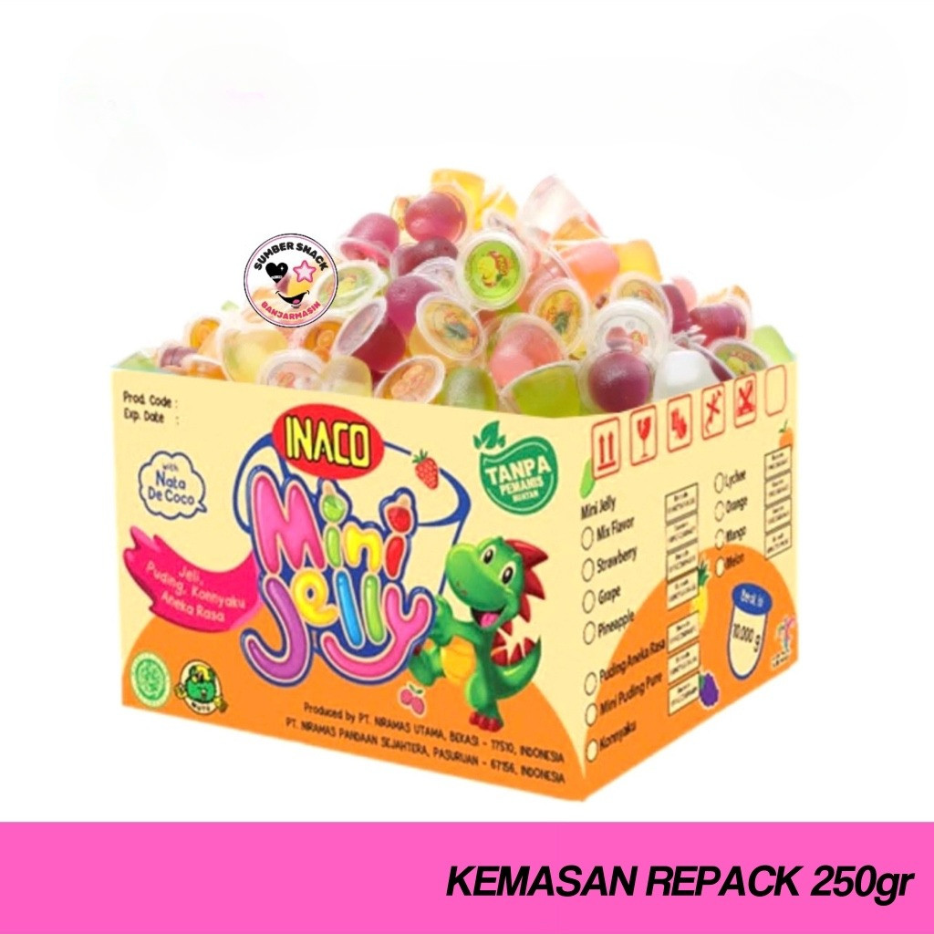 

Inaco Mini Jelly Mix Flavor (Repack 250g) BON