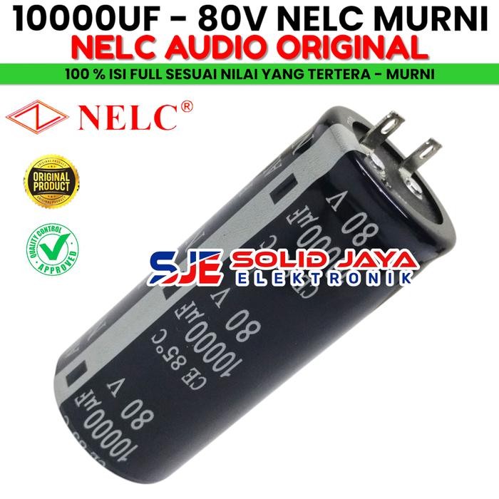CAPASITOR ELKO 10000 UF 80 V NELC MURNI ASLI ELCO NELC 10000UF 80V ELKO CAPASITOR KAPASITOR 10000UF 