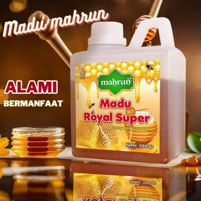 

Mahrun Madu royal super 500 GRAM royal jelly , Bee pollen