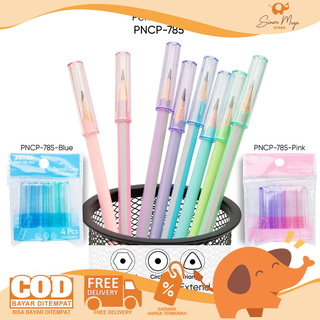 

Joyko Pencil Cap PNCP-785 - Tutup Pelindung Pensil Isi 4 Murah