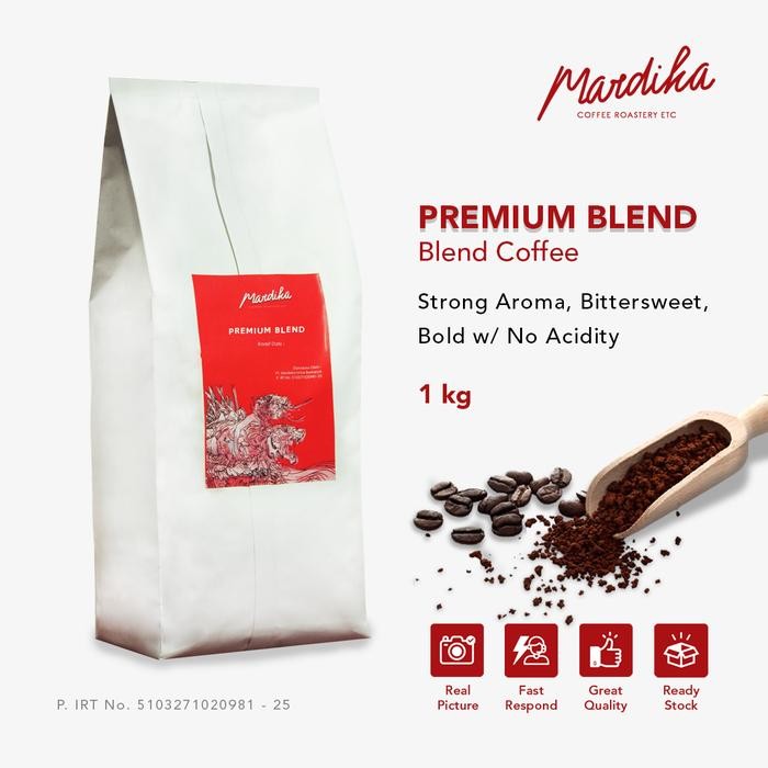 

[Promo] Kopi Premium Blend Arabica Mardika - 1 KG, Halus/Fine