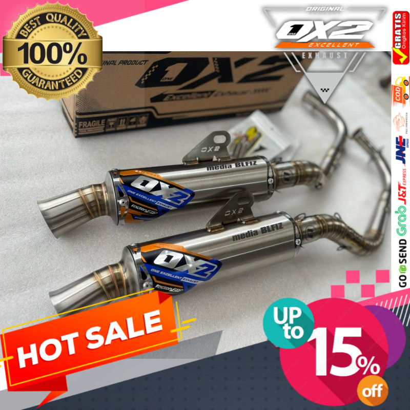 Knalpot Mio Ex Tengah 200CC Original Ox2 Raciing