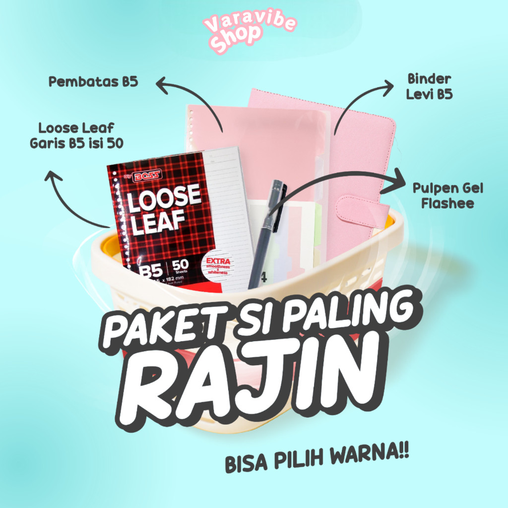 

Paket Binder B5 26 Ring Set 4in1 Binder Set Termasuk Kertas Untuk Sekolah Dan Kuliah