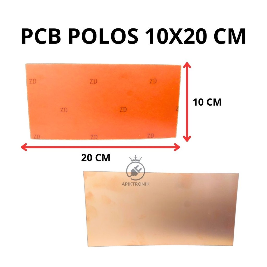 PCB Polos 10x20 cm – Papan PCB Kosong Serbaguna