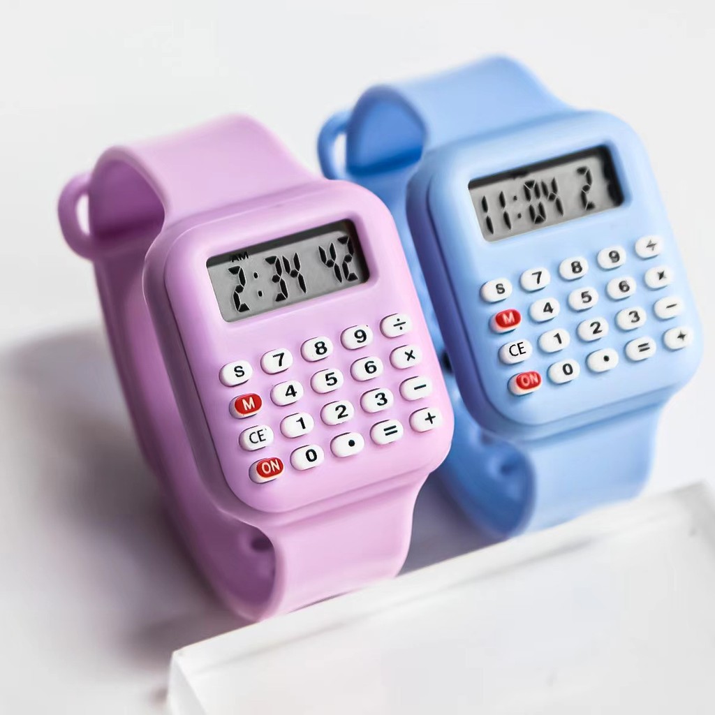 

Ready Stok Jam Tangan Digital Kalkulator jam Tangan Anak Diameter 3,5mm