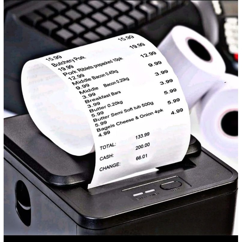 

Kertas Struk Thermal EDC 58x40 57x40 58 / 57 x 40 mm 58x40mm 57x40mm Coreless