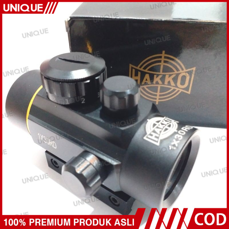 UNIQUE Termurah Teropong Teleskop Hakko 1x40 Red dot Dan 1x40 Reddot Titik Merah Dan Hijau