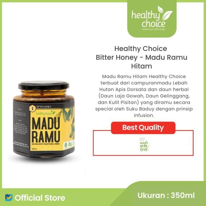 

PROMO! Healthy Choice Madu Ramu Hitam 350 ml Madu hitam Halal Herbal Best Quality - exp jauh