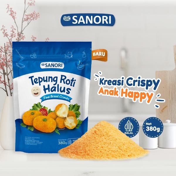 

PROMO! Tepung Roti Halus / Tepung Panir Halus / Fine Breadcrumbs SBC Sanori 380gr