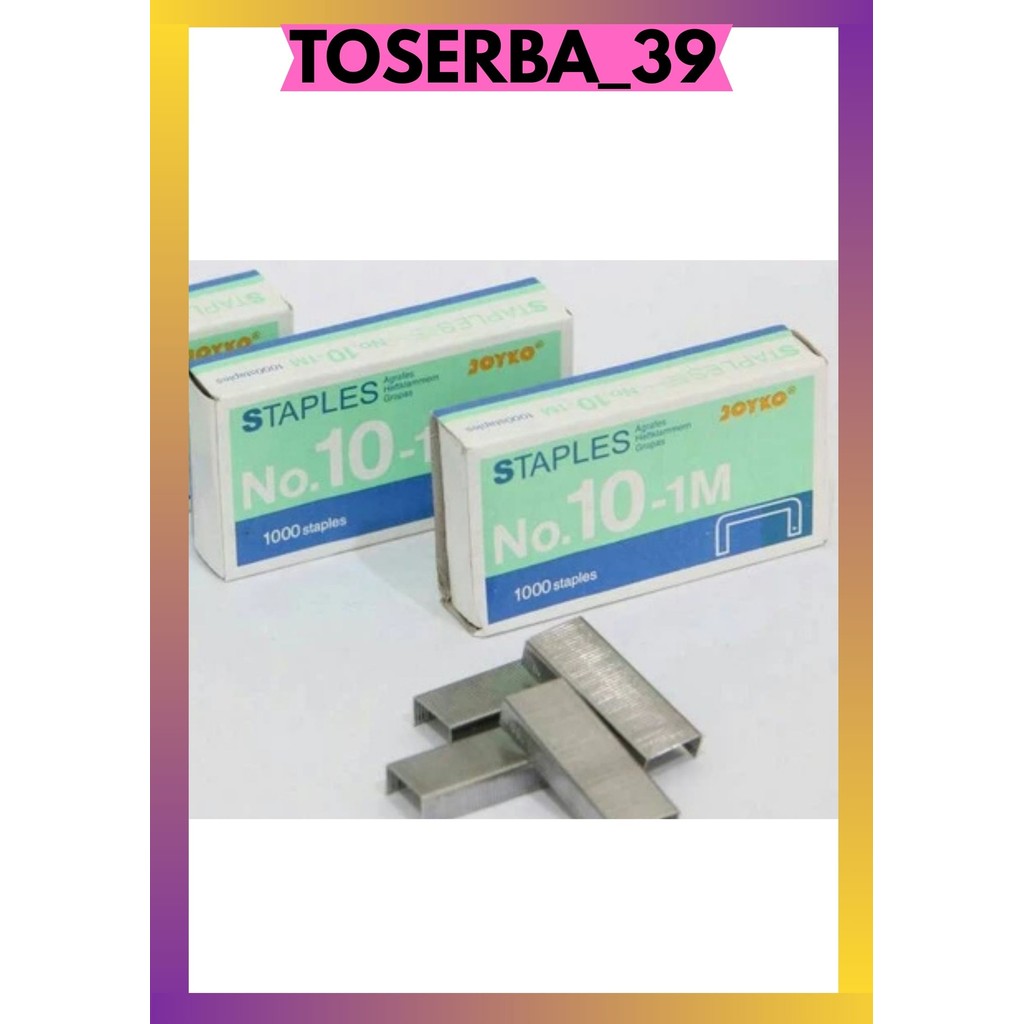 

T39 ISI STAPLES / ANAK HEKTER JOYKO KOTAK KECIL NO 10 PATEN
