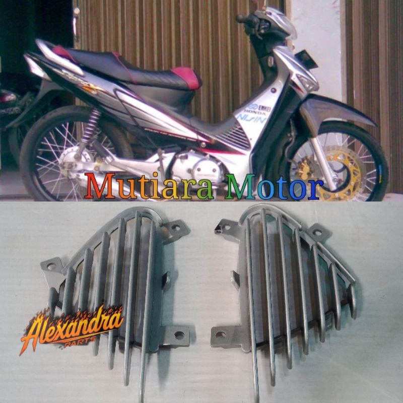 Cover Angin Sayap Supra X 125 Lama Warna Silver