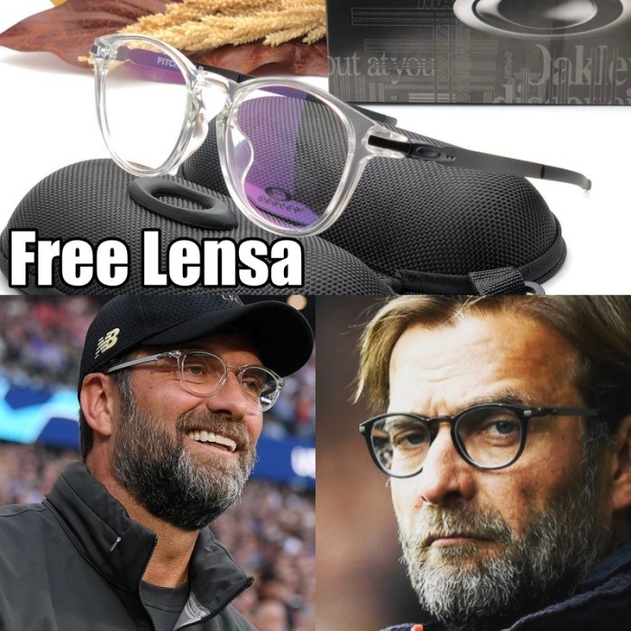 Frame Kacamata Oakley Pitcman R Jurgen Klop Paket Lensa Minus Sporty Kaca Mata Mewah