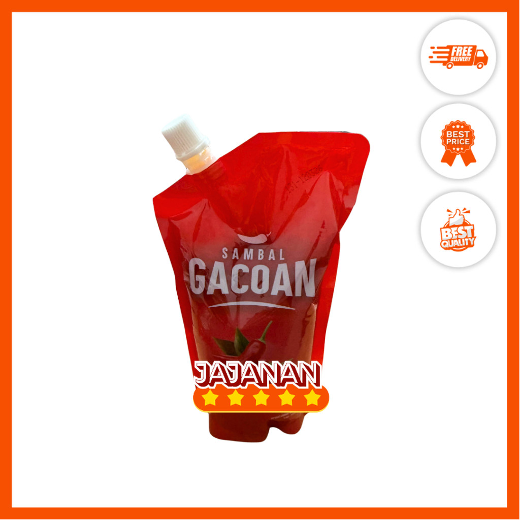 

Sambal Gacoan Saos Sambal Sachet isi 25 x 8gr/Pouch 500gr Jajanan Snack Grosir Termurah