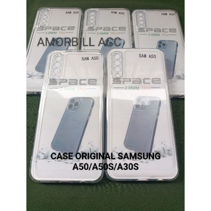 Clear Case Bening SAMSUNG A50 A50S A30S softcase transparan original