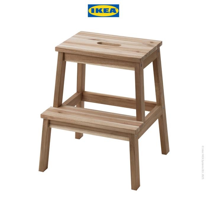 IKEA BEKVAM Bangku Tangga Serbaguna Bahan Kayu 50 cm - Aspen - Kayu