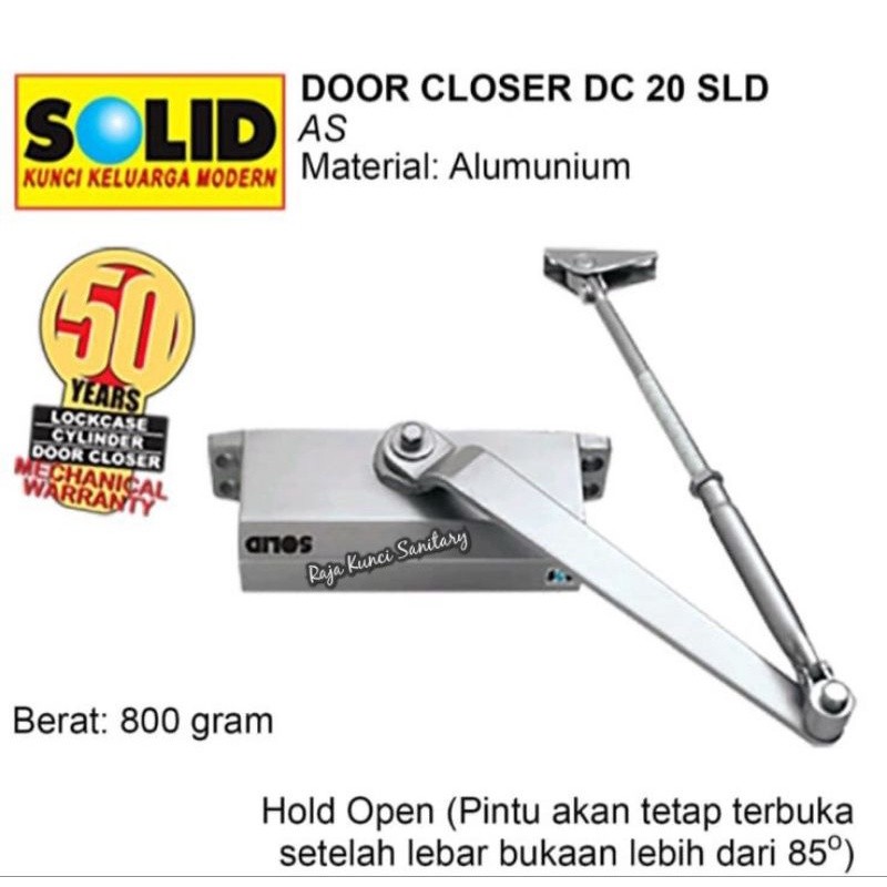 Solid Door Closer DC 20 SLD