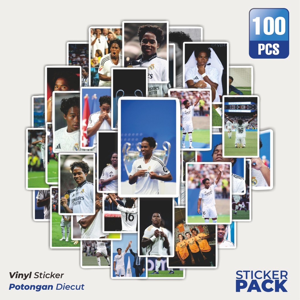 

Stiker Vinyl Stiker Sepak Bola RM Endrick V2 Waterproof Aesthetic- Untuk Laptop, Motor, dan Helm - Paper Stationery Pack