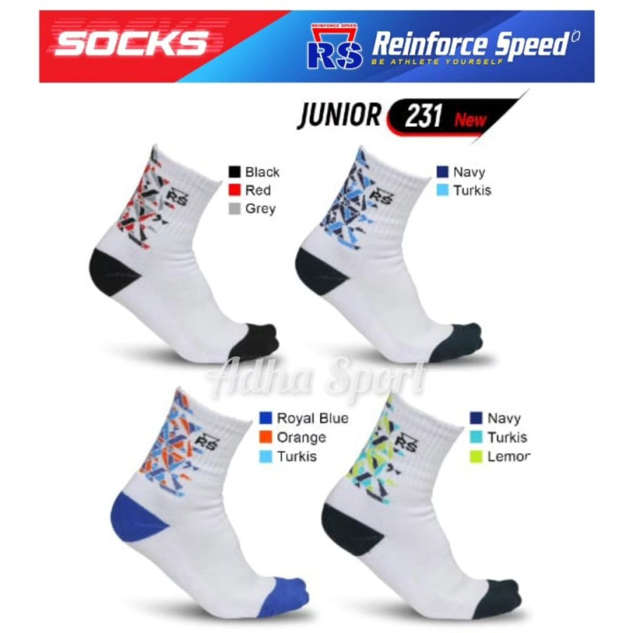Kaos Kaki Badminton RS / Reinforce Speed 231 Junior Adha Sport