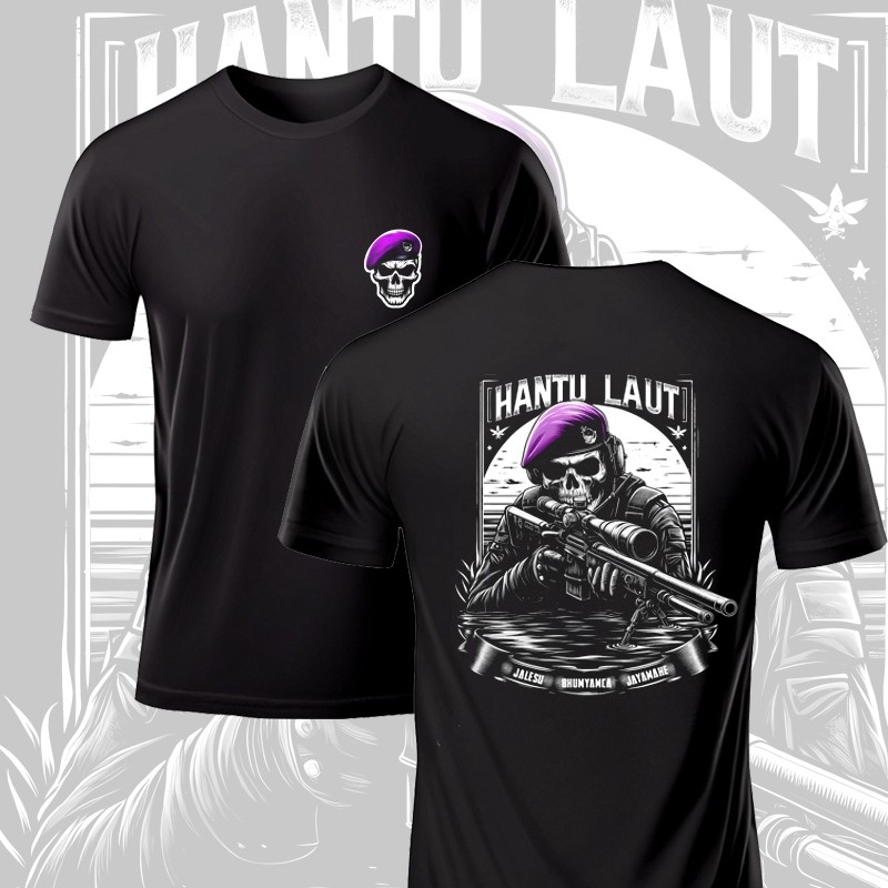 kaos army hantu laut / kaos marinir / kaos army pria / kaos TNI