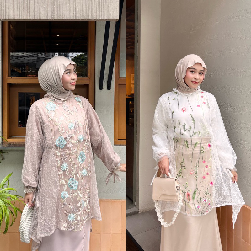 TERLARIS ZEMIRA TUNIK BRUKAT / OUTER BRUKAT / TUNIK BRUKAT BY DEZHAF