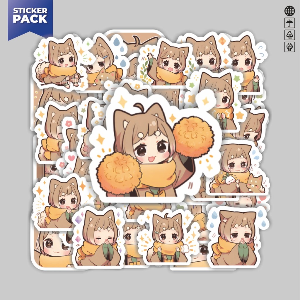 

[100PCS]Stiker Pack Stiker Funny Character Anime Shiba Inu Girl Aesthetic Vinyl Anti Air Dekorasi Sticker Laptop Buku Journal Koper Helm Casing HP Gitar Helm Skateboard