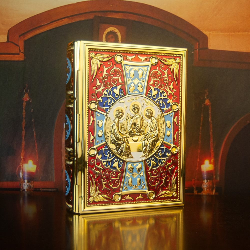 HTISOK Eastern Orthodox Holy Scriptures Gospel Book Cover  For Church With High Quality Handmade And