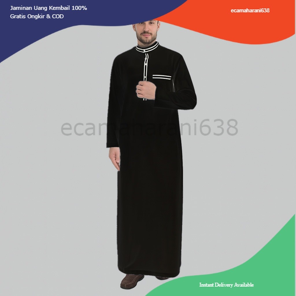 Jubah Pria Toyobo Thobe Jubah Gamis Pria MUslim Al-Amin Baju Muslim Pria Jubah Pria Thobe Toyobo Pre