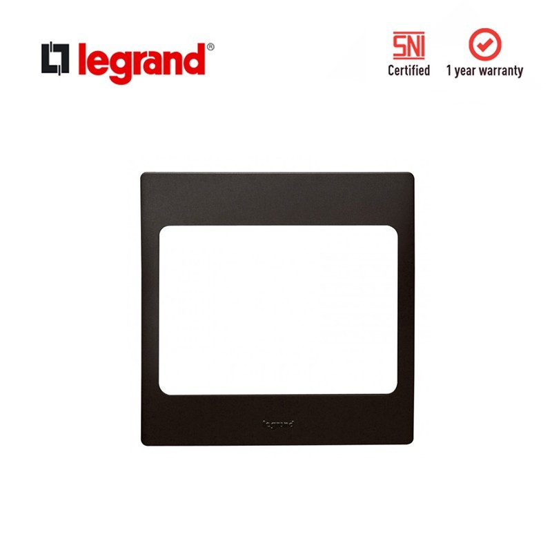 Legrand Mallia - Frame 1 Gang - Matt Black