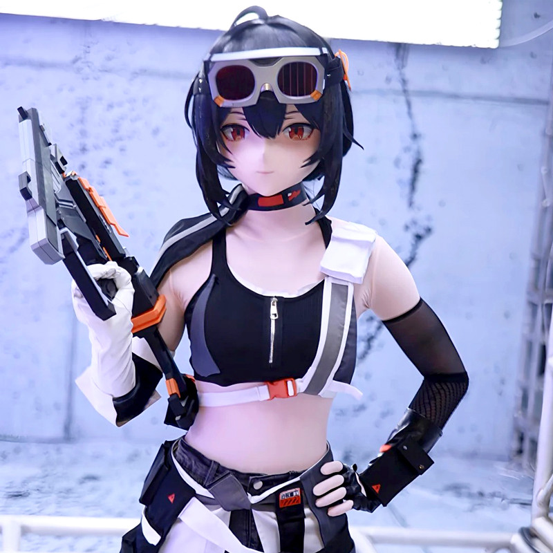 Customize Character Female/Girl Resin Kig Full Head With Lock Anime Cosplay Japanese Anime Kigurumi 