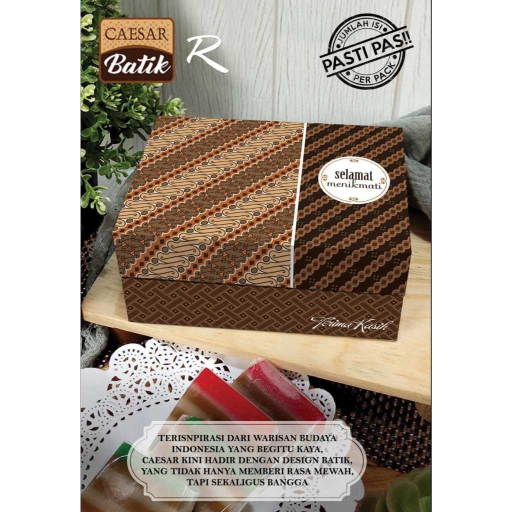 [CAESAR BATIK R6] DUS JAJAN HAJATAN 15X15X6 / SNACK BOX 15X15 / KOTAK KUE 15 X 15 CM